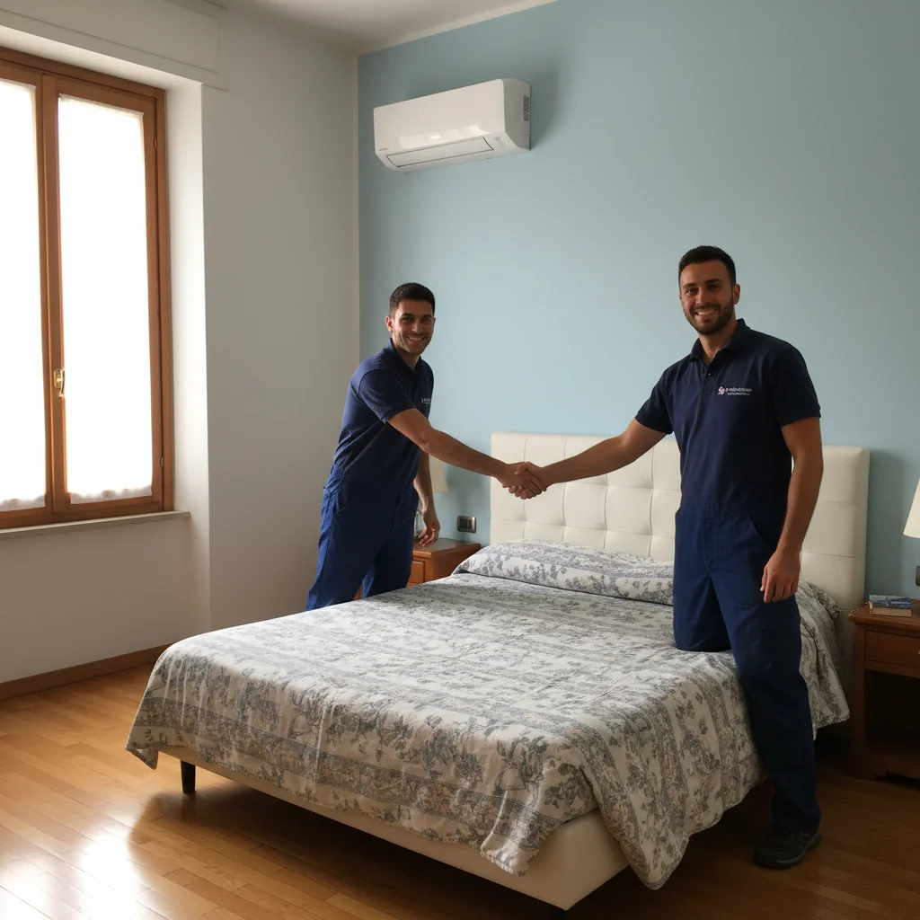 Cliente soddisfatto dopo installazione condizionatore Milano